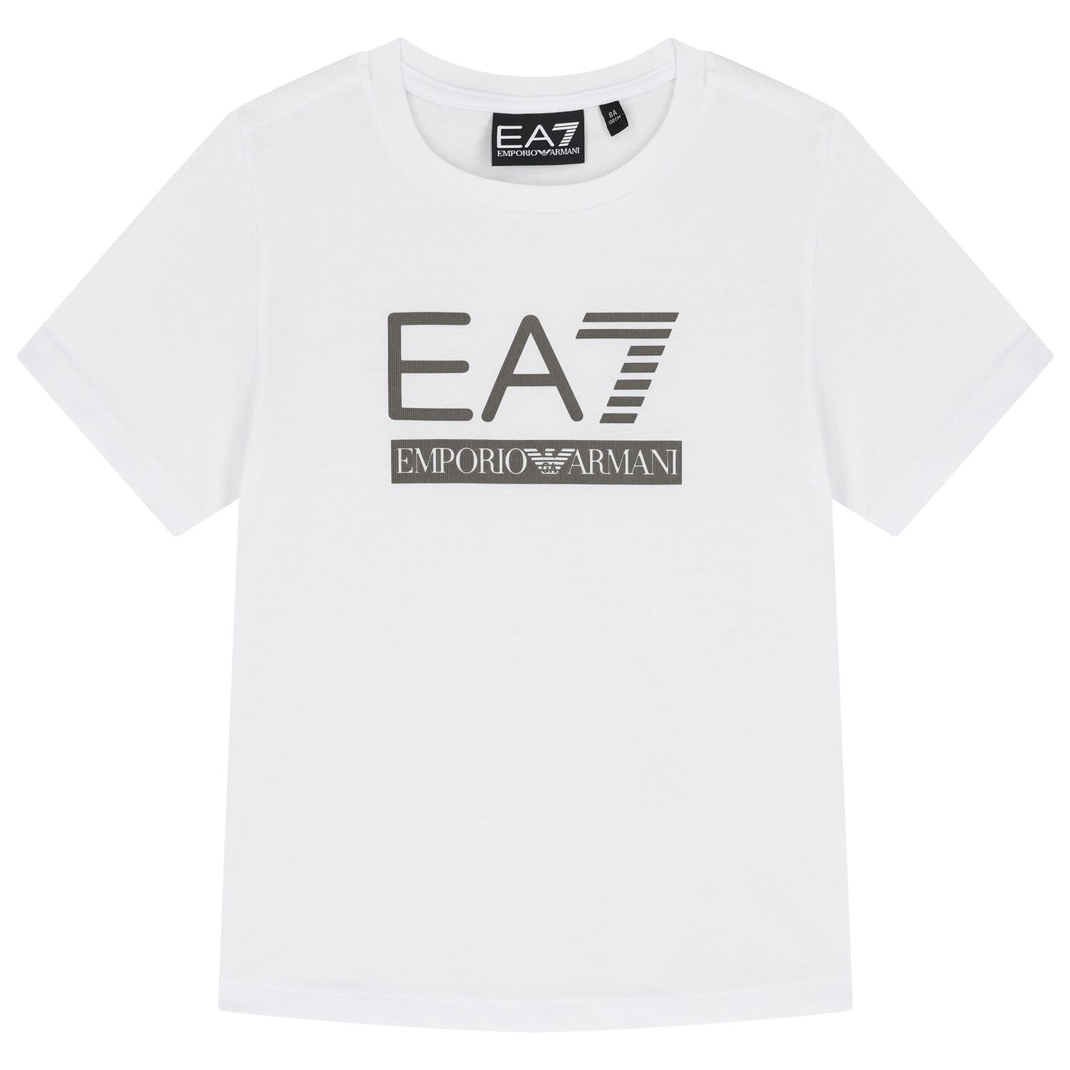 Boys White Logo T-Shirt, 3, hi-res